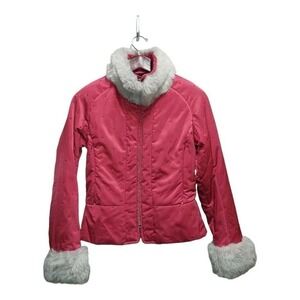 Metropolis Legacy Red hooded coat.  Size 4
